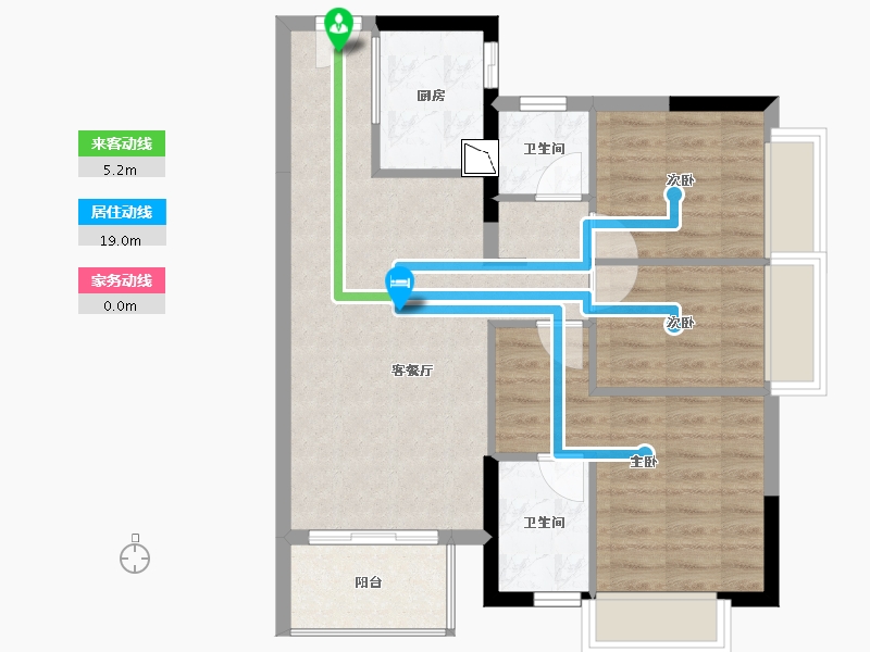 广东省-东莞市-阳光城愉景湾-70.71-户型库-动静线