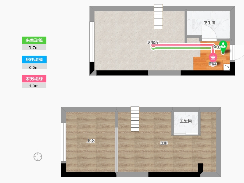 湖南省-长沙市-藏珑湖上公馆-42.47-户型库-动静线