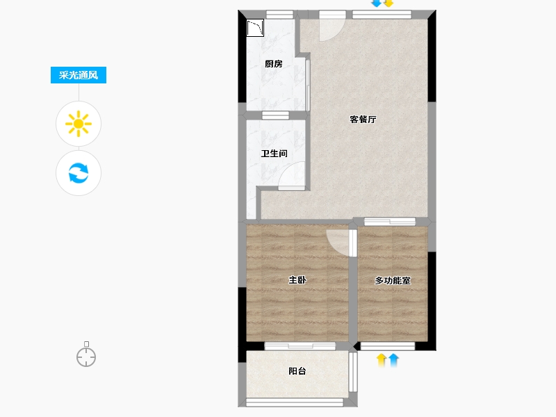 青海省-海南藏族自治州-鸿嘉金龙湾-52.87-户型库-采光通风