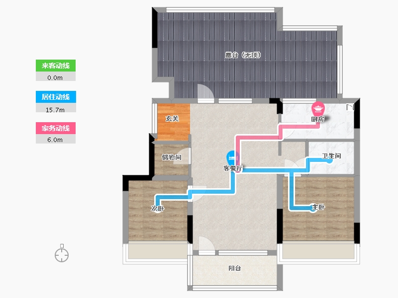 吉林省-长春市-金地江山�L�A-98.73-户型库-动静线