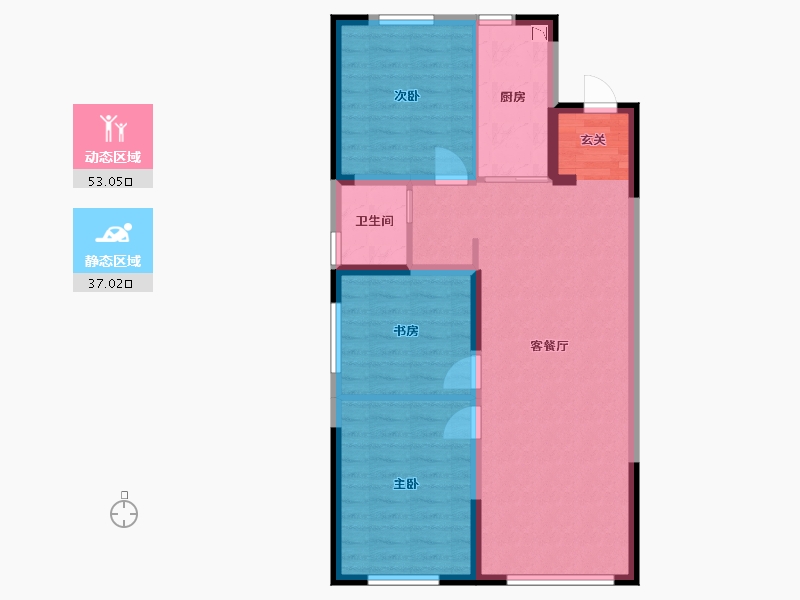 吉林省-长春市-中铁逸境-81.03-户型库-动静分区