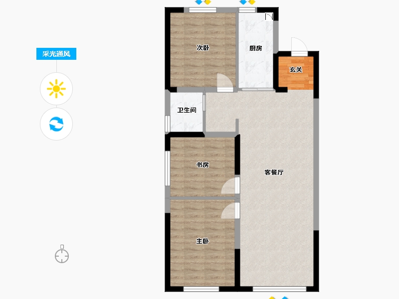 吉林省-长春市-中铁逸境-81.03-户型库-采光通风