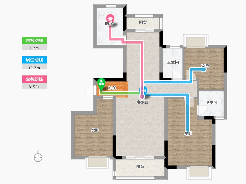 江西省-吉安市-龙飞・和纵芯园-97.00-户型库-动静线