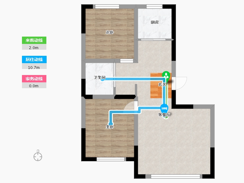 吉林省-长春市-林香阁・尚品-56.50-户型库-动静线