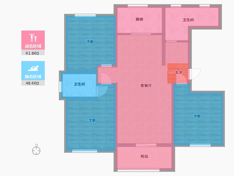 山东省-临沂市-龙盛西园-98.23-户型库-动静分区