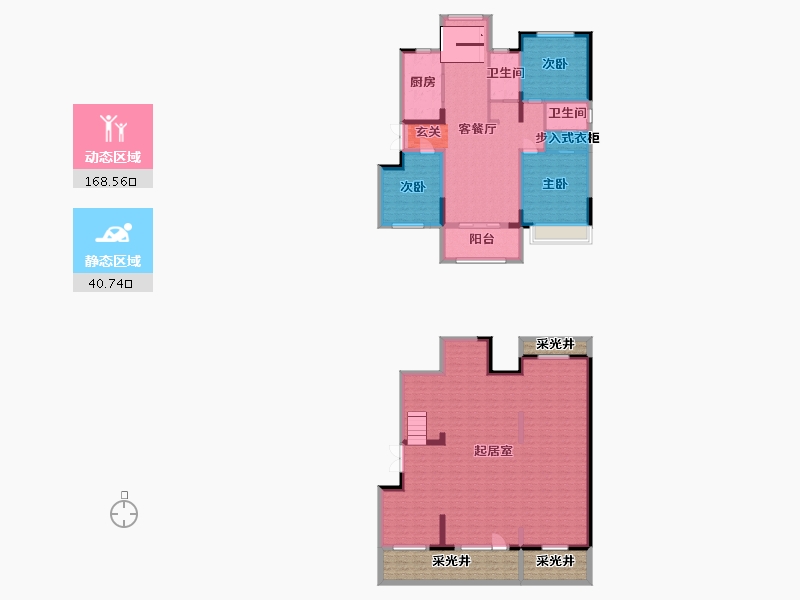 山东省-临沂市-致远沂河传奇-210.49-户型库-动静分区