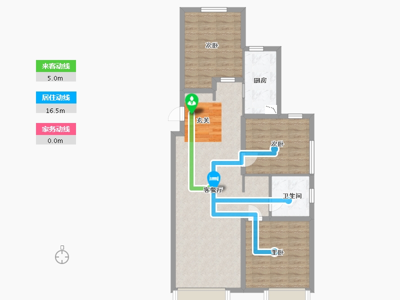 天津-天津市-新城和兴府-84.00-户型库-动静线