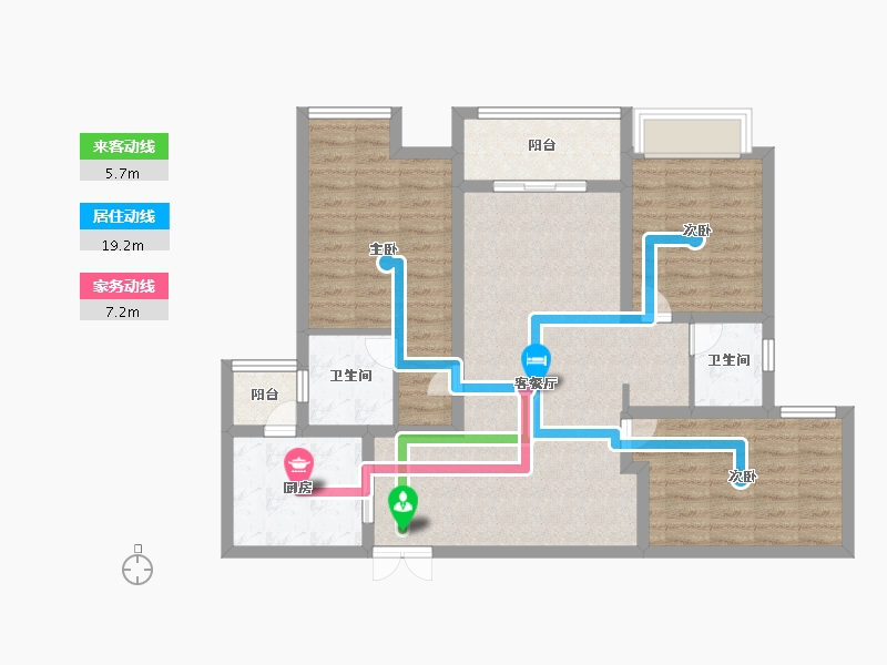 河南省-驻马店市-建业・西湖庄园-94.99-户型库-动静线