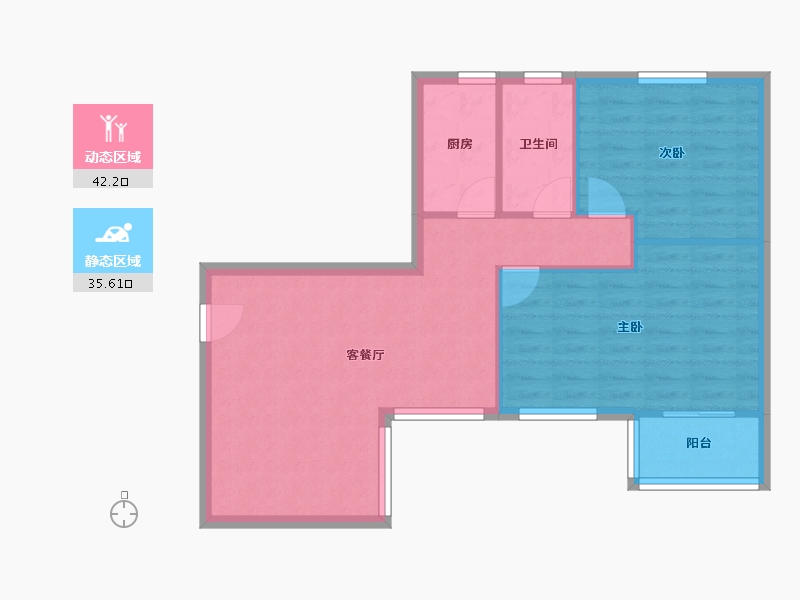 湖北省-武汉市-伟业佳苑-70.60-户型库-动静分区