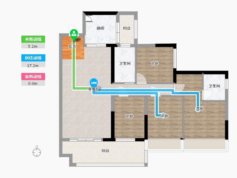 广东省-湛江市-吴川碧桂园・岭南盛世-101.60-户型库-动静线