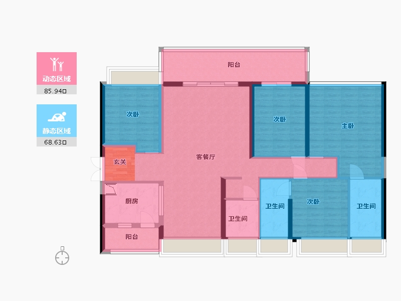 广东省-湛江市-湛江招商国际邮轮城-139.20-户型库-动静分区