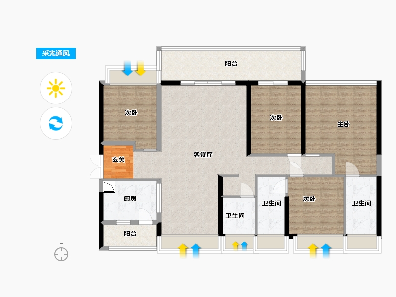 广东省-湛江市-湛江招商国际邮轮城-139.20-户型库-采光通风