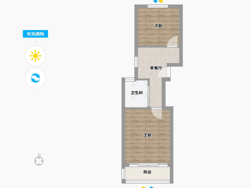 上海-上海市-延北小区-37.96-户型库-采光通风