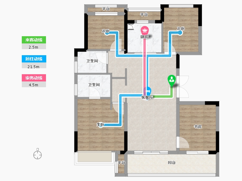 浙江省-温州市-中南瓯海印象南府-100.01-户型库-动静线