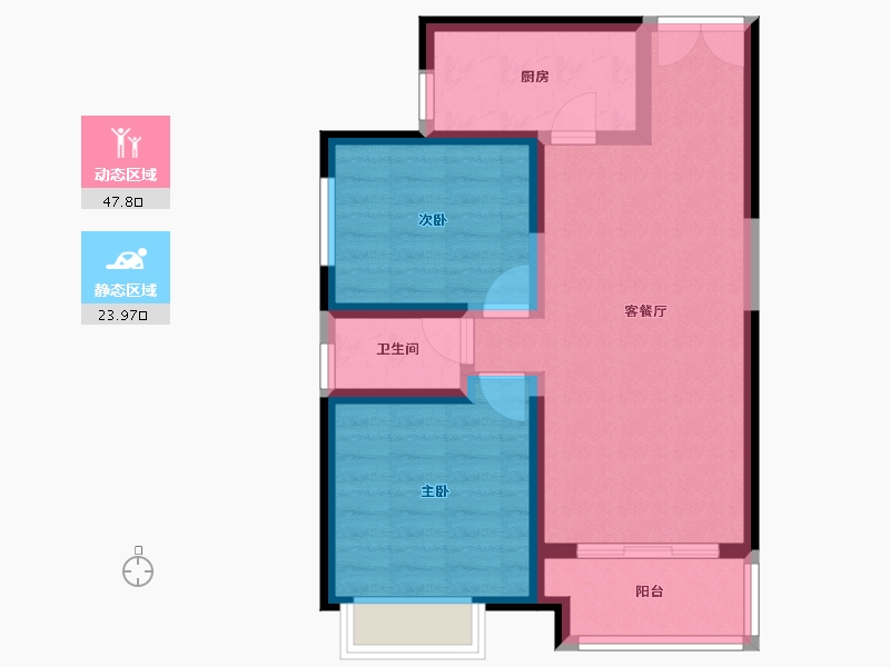 陕西省-西安市-御锦城-63.55-户型库-动静分区