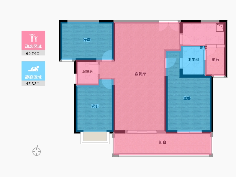 云南省-玉溪市-北大资源-104.08-户型库-动静分区