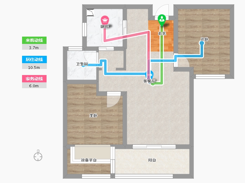 河北省-石家庄市-翰林甲地-66.25-户型库-动静线