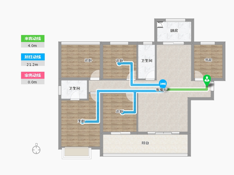 湖南省-株洲市-醴陵亿都时光-115.19-户型库-动静线