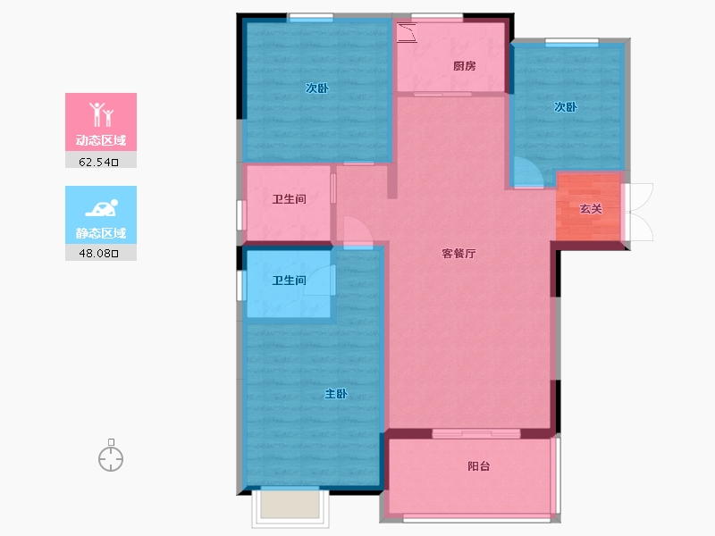 河南省-南阳市-南阳嘉和家园-99.20-户型库-动静分区