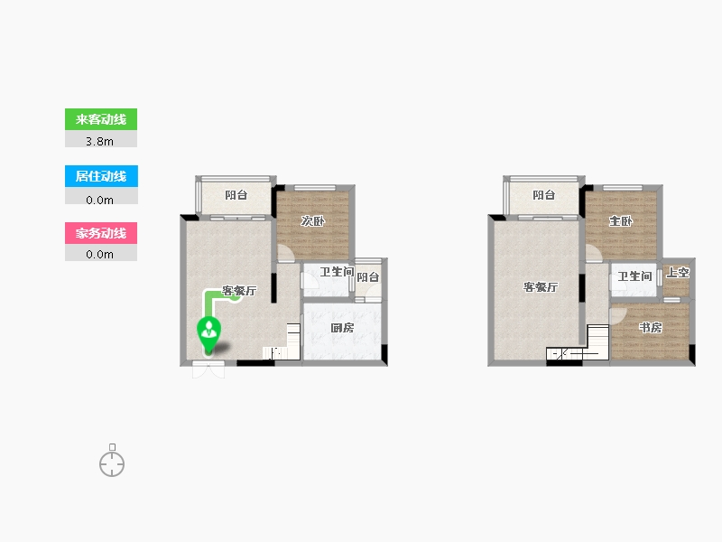 贵州省-毕节市-大方麒龙香山美域-126.46-户型库-动静线