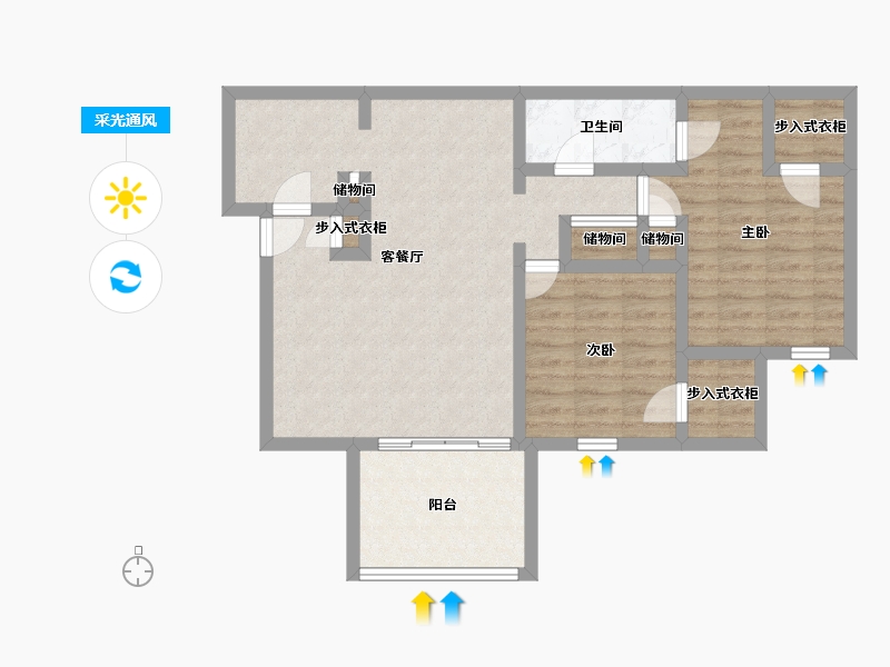 Florida-Alachua-Piccadilly Apartments-79.91-户型库-采光通风