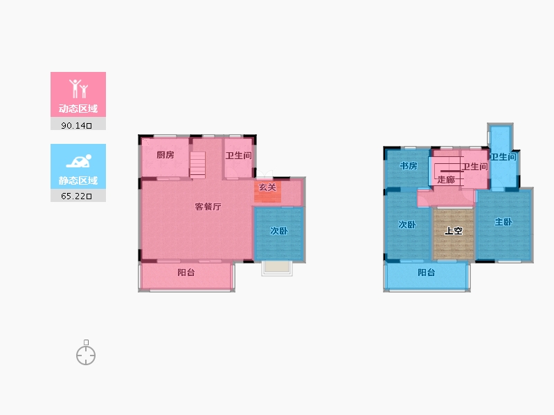 广西壮族自治区-南宁市-新城悦隽江山-146.87-户型库-动静分区