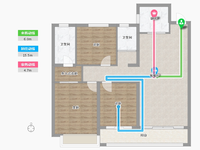 山东省-菏泽市-佳和雅园-103.99-户型库-动静线