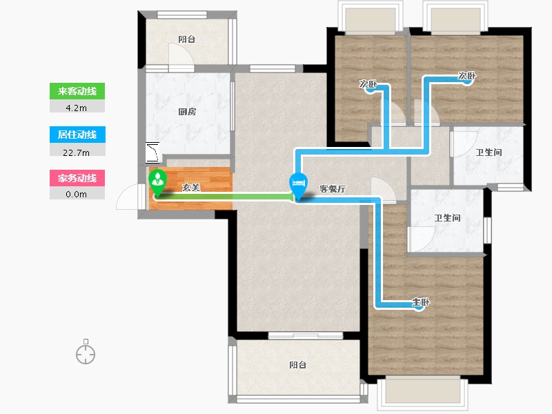 广西壮族自治区-南宁市-南宁恒大悦龙台-96.81-户型库-动静线