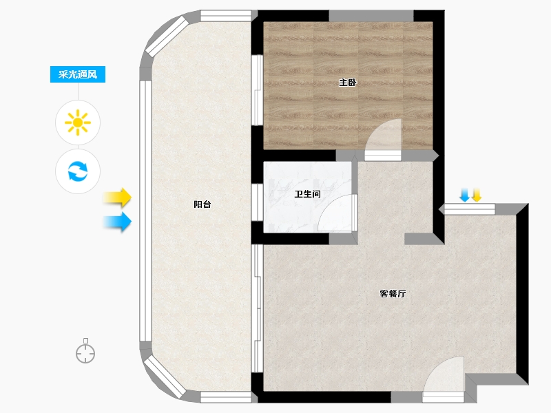 四川省-攀枝花市-普达阳光康养-51.91-户型库-采光通风