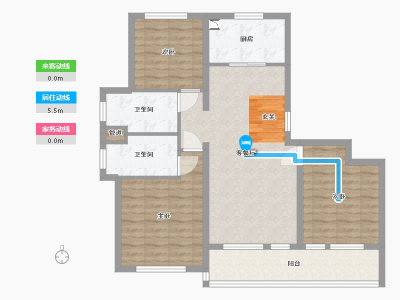 山东省-青岛市-融创・影都壹�-82.13-户型库-动静线