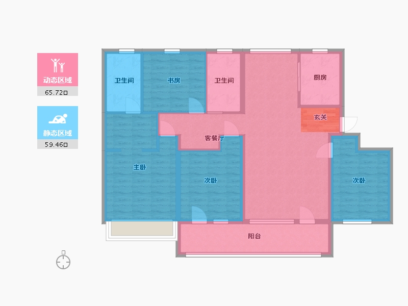 山东省-青岛市-凯景领盛华府-112.00-户型库-动静分区