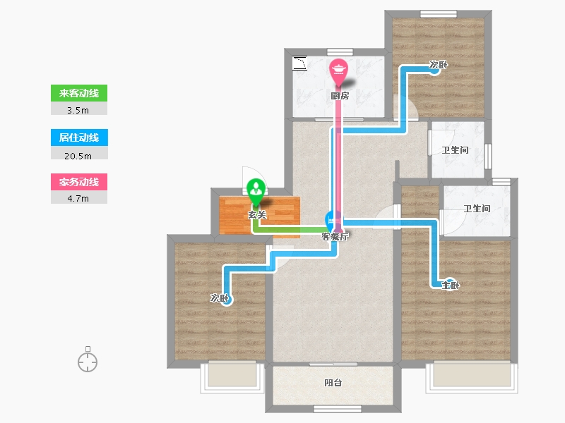 山东省-青岛市-中建锦绣天地-89.60-户型库-动静线