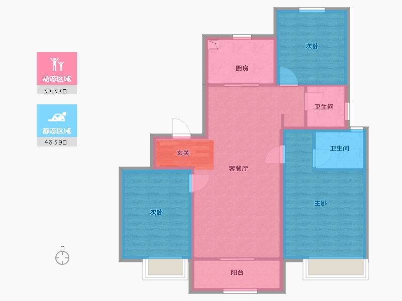 山东省-青岛市-中建锦绣天地-89.60-户型库-动静分区