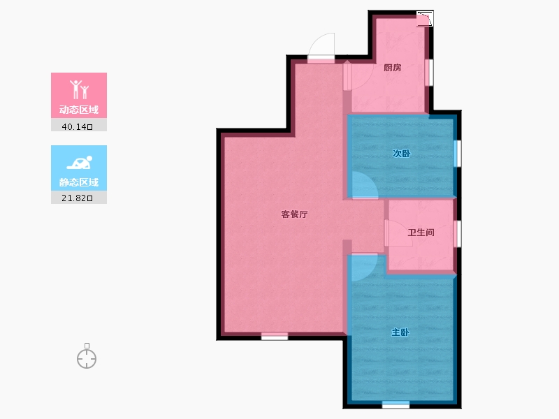 天津-天津市-荣诚园-54.98-户型库-动静分区