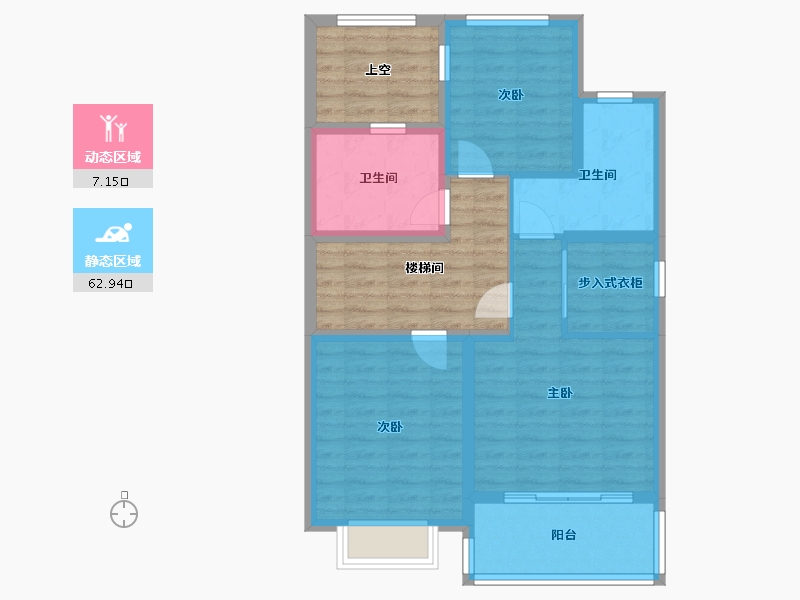 安徽省-淮北市-滨湖新城二期-78.09-户型库-动静分区