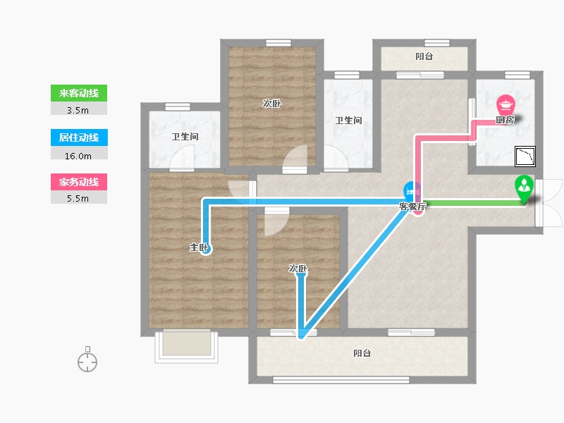 陕西省-西安市-御锦城-94.86-户型库-动静线