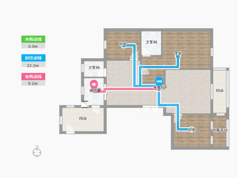 浙江省-温州市-永嘉县瓯北镇星城嘉苑-102.48-户型库-动静线