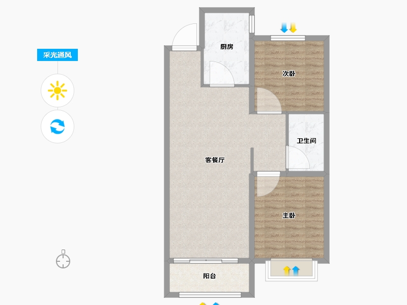 河北省-张家口市-境门御府-79.20-户型库-采光通风