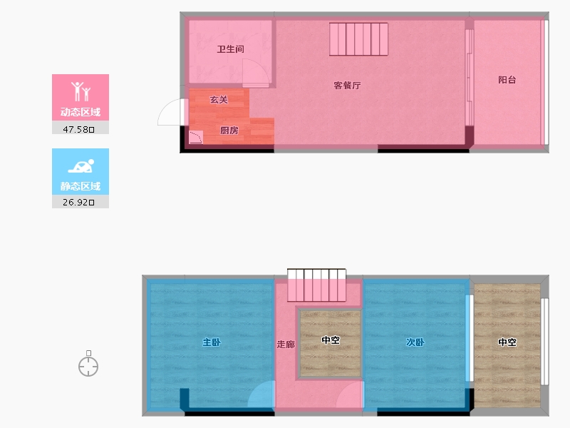 广东省-佛山市-宇浩紫云汇-76.90-户型库-动静分区