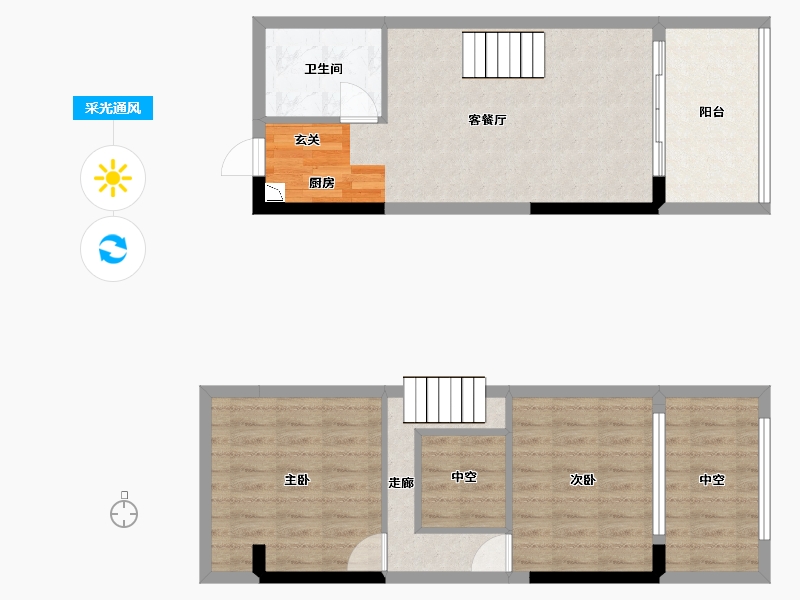 广东省-佛山市-宇浩紫云汇-76.90-户型库-采光通风