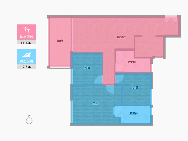 海外-海外-highline residences-85.00-户型库-动静分区