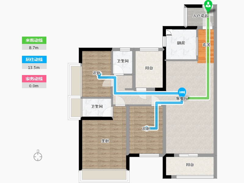 广东省-佛山市-新城�Z城-97.38-户型库-动静线