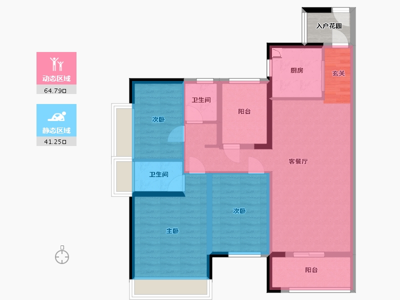 广东省-佛山市-新城�Z城-97.38-户型库-动静分区