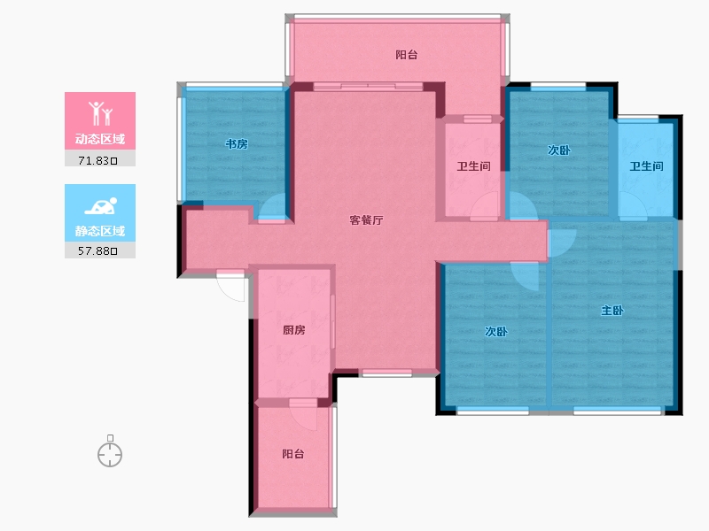 广西壮族自治区-玉林市-绿地城2-115.97-户型库-动静分区