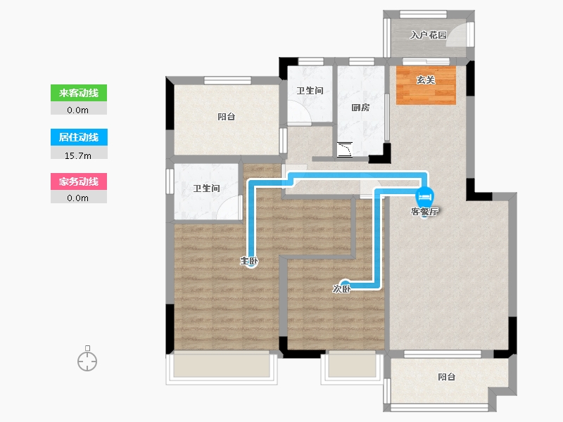 广东省-佛山市-国瑞・山湖海庄园-92.98-户型库-动静线