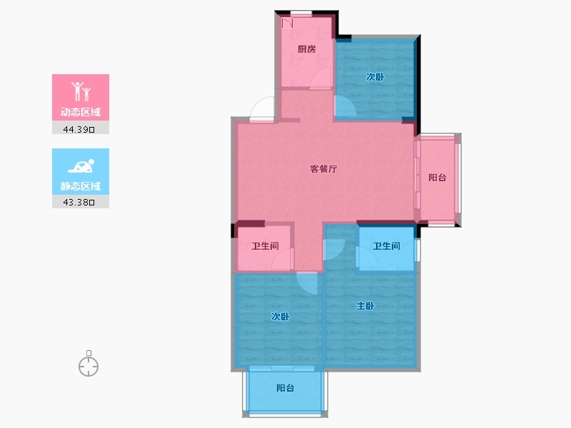 福建省-福州市-宏发御榕府-79.09-户型库-动静分区