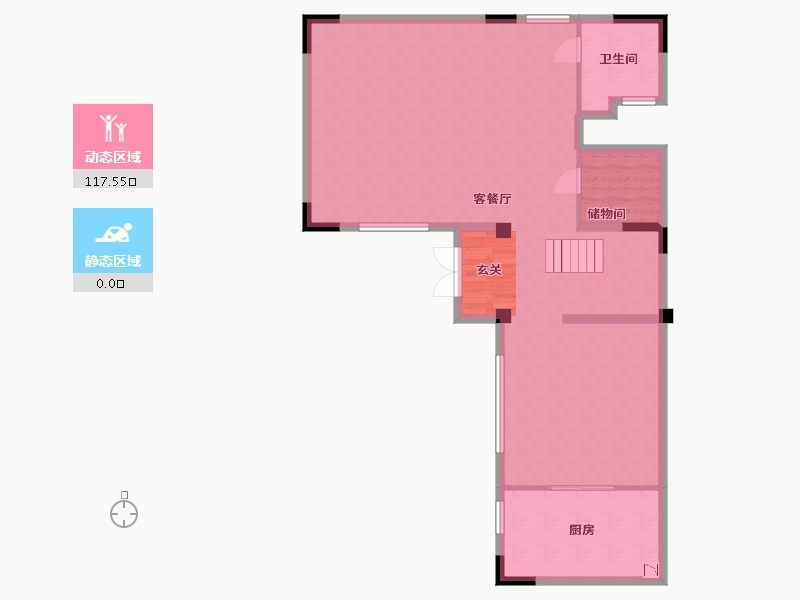 上海-上海市-中海九�o里-108.06-户型库-动静分区