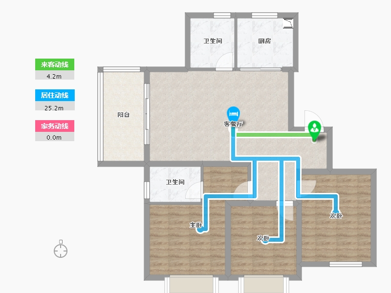 河南省-鹤壁市-银基王府-95.10-户型库-动静线