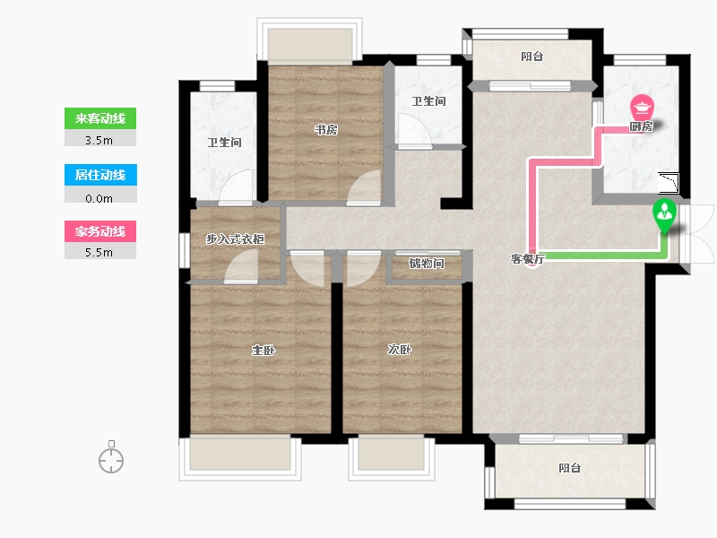 湖北省-武汉市-中建御景星城-91.15-户型库-动静线