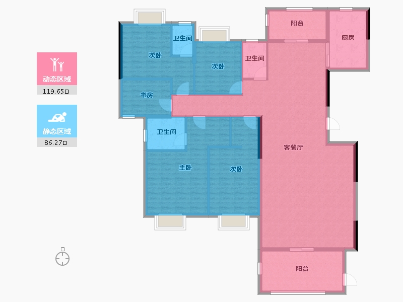 广东省-揭阳市-帝景城-189.00-户型库-动静分区